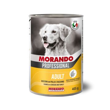 Morando Professional Chunks with Chicken And Turkey Adult Canned Dog Food