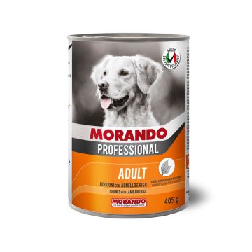 Morando Professional Chunks with Lamb And Rice Adult Canned Dog Food