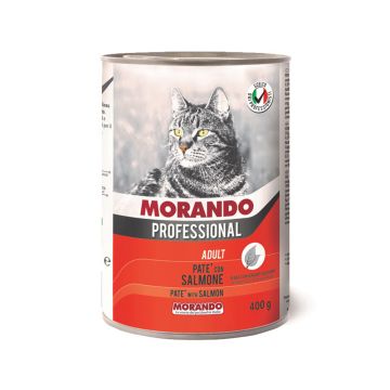 Morando Professional Pate with Salmon Adult Canned Cat Food - 400 g