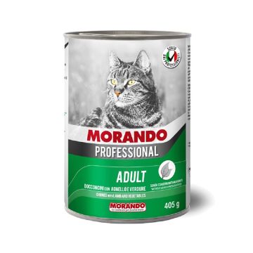 Morando Professional Small Chunks with Lamb and Vegetables Canned Cat Food - 405 g