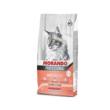 Morando Professional Sterilized Kibble with Salmon Adult Dry Cat Food - 1.5 kg