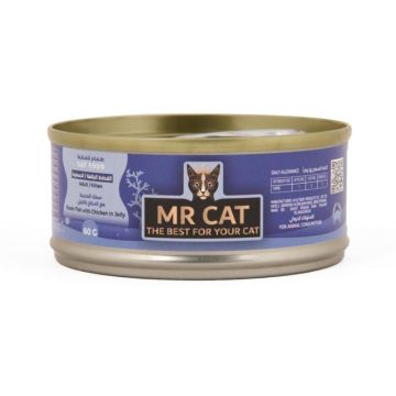 Mr Cat Ocean Fish with Chicken In Jelly Cat Wet Food - 60 g