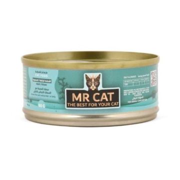 Mr Cat Ocean Fish with White Fish In Jelly Cat Wet Food - 60 g