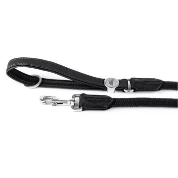 MyFamily Bilbao Dog Leash in Fine Crafted Leatherette and Rope - Medium