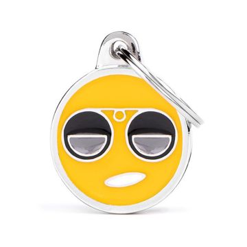 MyFamily Charms Cool Emoji Pet ID Tag