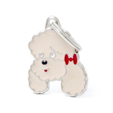 MyFamily Friends Apricot Poodle Dog ID Tag