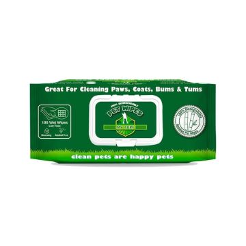 My Turf Biodegradable Bamboo Pet Wipes - 100 counts