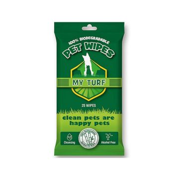 My Turf Biodegradable Bamboo Pet Wipes - 25 counts