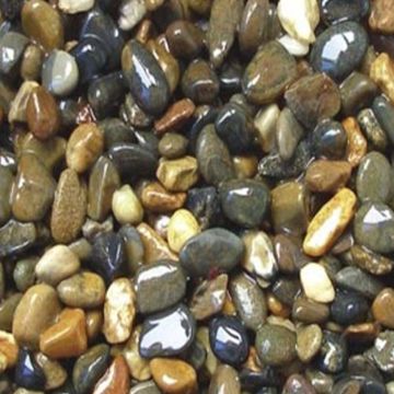 Natural Color Aquarium Gravel 6-9mm - Brown and Black Sand