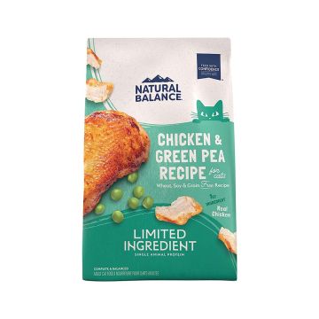 Natural Balance Grain Free Chicken and Green Pea Formula Cat Dry Food - 1.81 Kg