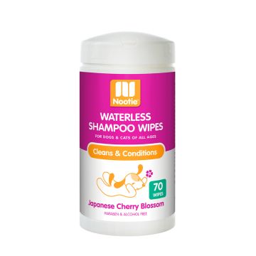 Nootie Waterless Shampoo Wipes Japanese Cherry Blossom - 70 ct 