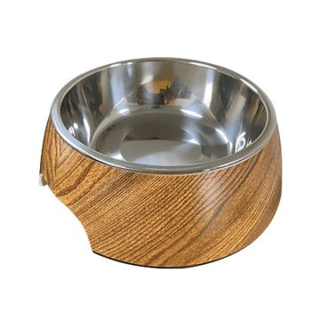 Nutra Pet Melamine Round Wooden Dog Bowl