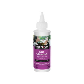 Nutri-Vet Ear Cleanse with Soothing Aloe Vera for Cats - 118 ml