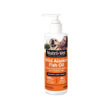 Nutri-Vet Wild Alaskan Salmon Oil for Dogs - 192 ml