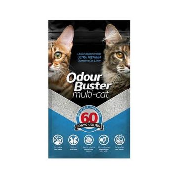 Odour Buster Multi Cat Clumping Cat Litter - 12 Kg
