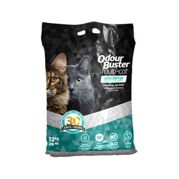 Odour Buster Multi Cat Clumping Cat Litter - 12 Kg