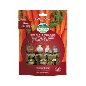 Oxbow Carrot & Dill Baked Treats, 85 g