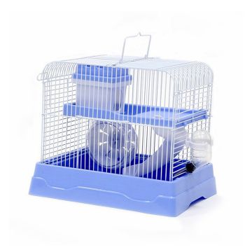 Pado Dayang Playground Hamster Cage - Blue - 30L x 23W x 25.2H cm