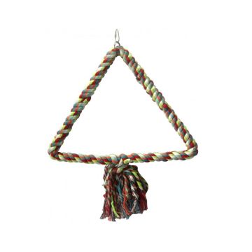 Pado Triangular Rope Hanging Bird Toy - 40 x 32 cm
