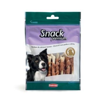 Padovan Snack Chicken & Calcium Bones Dog Treats - 100g