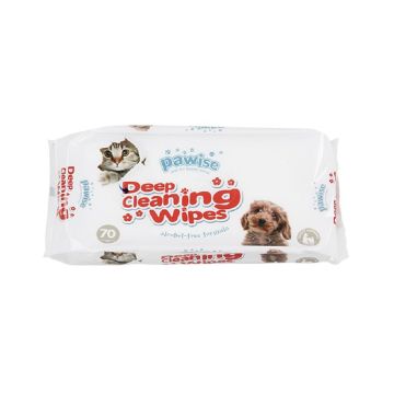 Pawise Deep Cleaning Wipes for Pets - 70 pcs 