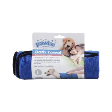 Pawise Bath Towel for Dog, 70 x 100cm, Blue