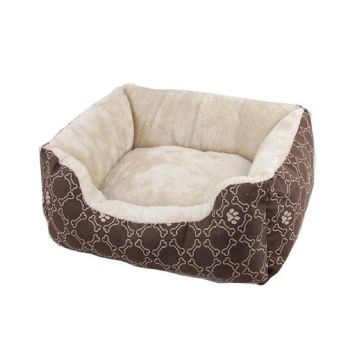 Pawise Square Coffee Dog Bed