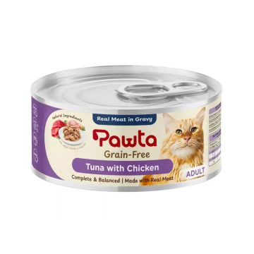 Pawta Tuna with Chicken in Gravy Canned Cat Food - 70 g