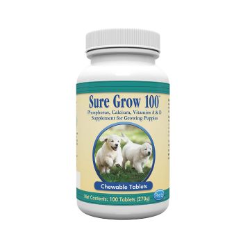 PetAg Sure Grow 100 Multivitamin for Puppies, 100 Tablets