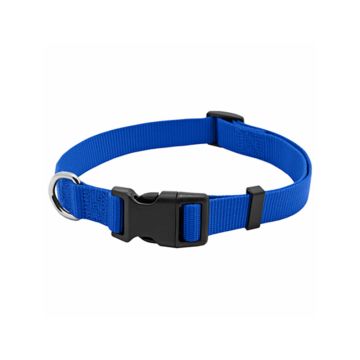 Pet Expert Adjustable Nylon with Quadlock Buckle Dog Collar - Blue