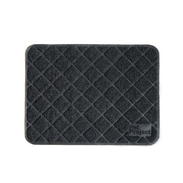 Pet Project Litter Trapping Mat - Solid Black