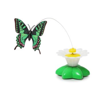Pets.Love.Earth Flower Cat Toy with Butterfly