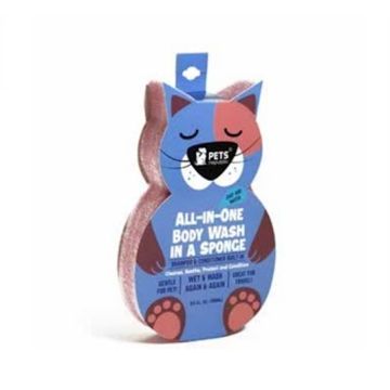 Pets Republic All-in-One Body Wash Cat Shape Sponge