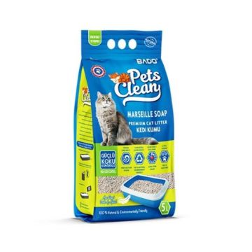 Pets Clean Marseille Soap Scented Premium Cat Litter - 5 Liters