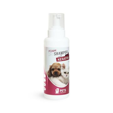 Pets Republic Dry Foam Pet Shampoo with Keratin - 520 ml