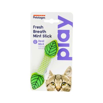 لعبة مضغية بالنعناع لصحة فم القطط من بتستيجز، أخضر