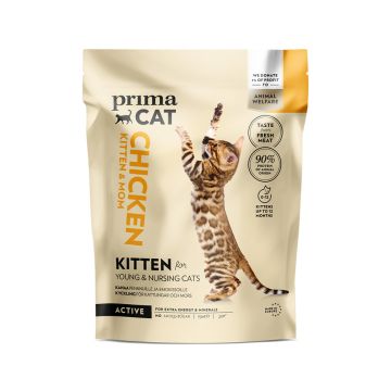 PrimaCat Chicken for Kitten and Mom Cat Dry Food - 1.4 kg