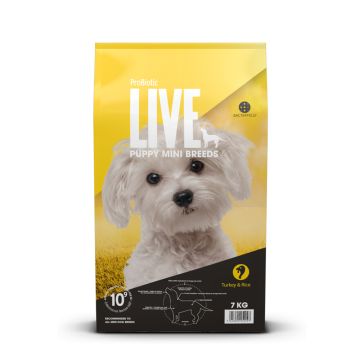 ProBiotic Live Dog Puppy Mini Breeds Turkey & Rice