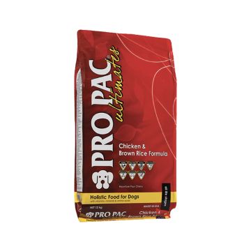 Pro Pac Ultimates Chicken & Brown Rice Formula Dry Dog Food - 20 Kg 
