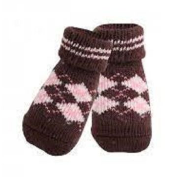 Puppia Argyle Brown Dog Socks