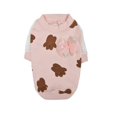 Puppia Millie Round Neck T-Shirt - Indian Pink