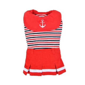 Puppia Nautical Red Dog T-Shirt