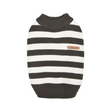 Puppia Ollie Mock Neck Knit Sweater - Charcoal Grey