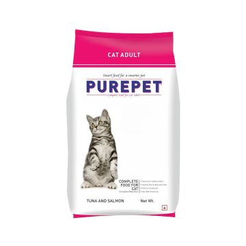 Purepet Tuna and Salmon Adult Dry Cat Food - 3 Kg