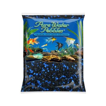 Pure Water Pebbles Midnight Glo Substrate - 5 lbs