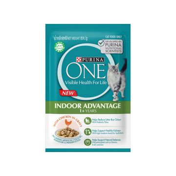 Purina One Adult Indoor Advantage with Chicken Wet Cat Food - 85 g