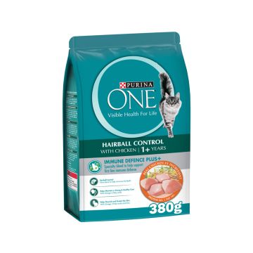 Purina One Hairball Control Dry Cat Food - 380 g
