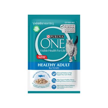 Purina One Healthy Adult with Ocean Fish Wet Cat Food - 85 g