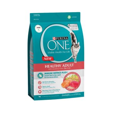 Purina One Healthy Adult with Salmon and Tuna Dry Cat Food - 2.7 Kg