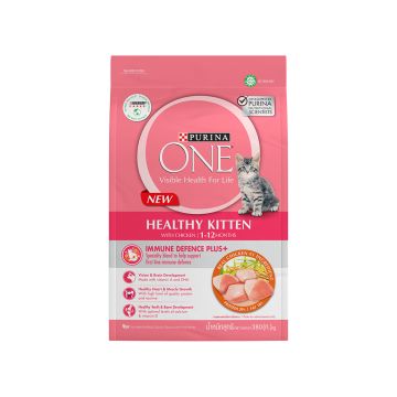 Purina One Healthy Kitten with Chicken Dry Cat Food - 380 g